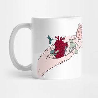 Anatomy heart and brain design Mug